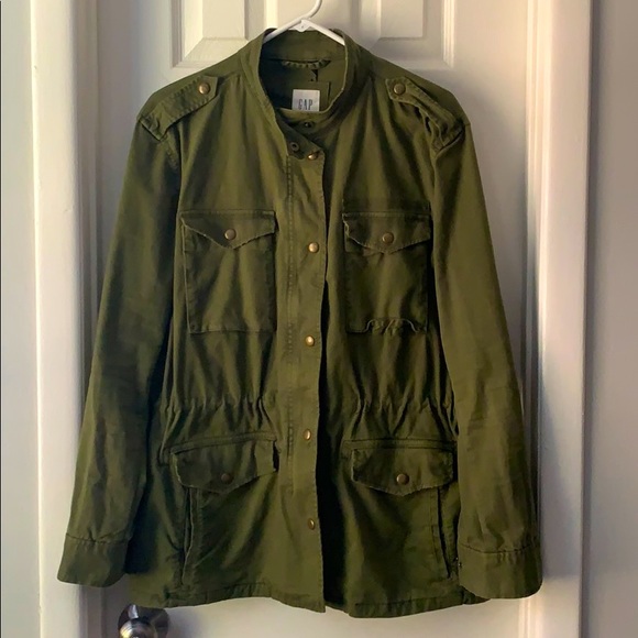 GAP Jackets & Blazers - GAP military army green utility coat jacket XL